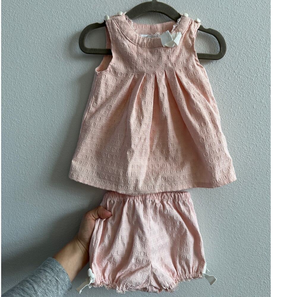 Heirloom by Polly Flinders Pink Set Size 6-9 M